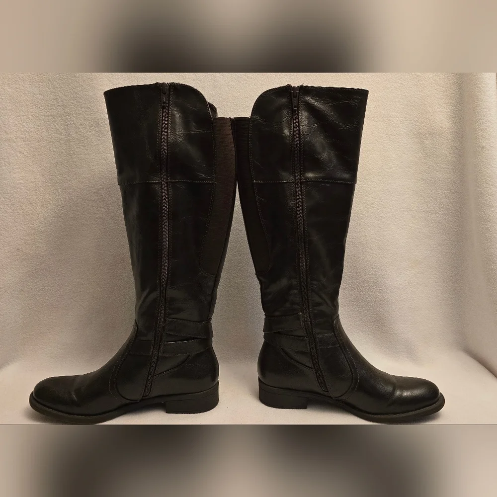 Rocio Black Knee-High Boots. 7
